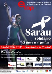 Cartaz do sarau solid�rio ETAP